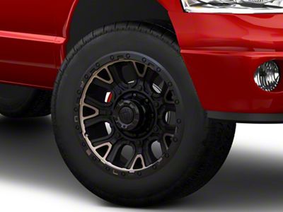 Fuel Wheels Traction Matte Black with Double Dark Tint 8-Lug Wheel; 20x9; 1mm Offset (03-09 RAM 3500 SRW)