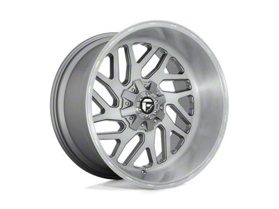 Fuel Wheels Triton Platinum Brushed Gunmetal with Tinted Clear 8-Lug Wheel; 20x10; -18mm Offset (03-09 RAM 3500 SRW)
