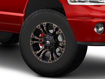 Fuel Wheels Vapor Matte Black Double Dark Tint 8-Lug Wheel; 17x9; 1mm Offset (03-09 RAM 3500 SRW)