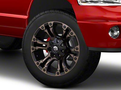 Fuel Wheels Vapor Matte Black Double Dark Tint 8-Lug Wheel; 20x9; 20mm Offset (03-09 RAM 3500 SRW)