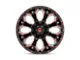 Fuel Wheels Assault Matte Black Red Milled 6-Lug Wheel; 20x10; -22mm Offset (04-08 F-150)