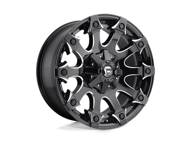 Fuel Wheels Battle Axe Gloss Black Milled 6-Lug Wheel; 17x9; -12mm Offset (04-08 F-150)