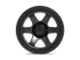 Fuel Wheels Block Matte Black with Black Ring 6-Lug Wheel; 18x9; 20mm Offset (04-08 F-150)