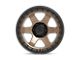 Fuel Wheels Block Matte Bronze with Black Ring 6-Lug Wheel; 18x9; 20mm Offset (04-08 F-150)