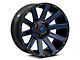 Fuel Wheels Contra Gloss Black with Blue Tinted Clear 6-Lug Wheel; 20x9; 20mm Offset (04-08 F-150)