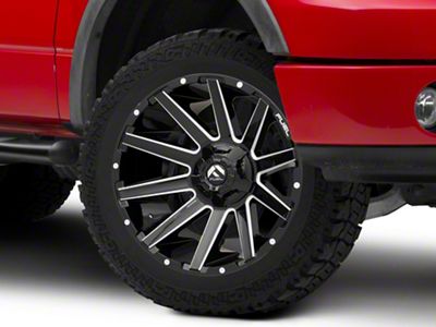 Fuel Wheels Contra Gloss Black Milled 6-Lug Wheel; 24x12; -44mm Offset (04-08 F-150)