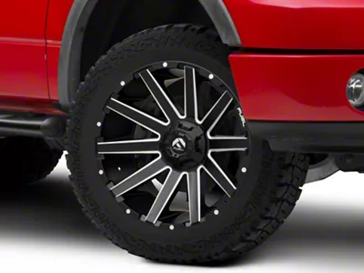 Fuel Wheels Contra Matte Black Milled 6-Lug Wheel; 22x10; -19mm Offset (04-08 F-150)
