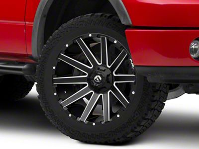 Fuel Wheels Contra Matte Black Milled 6-Lug Wheel; 22x12; -43mm Offset (04-08 F-150)