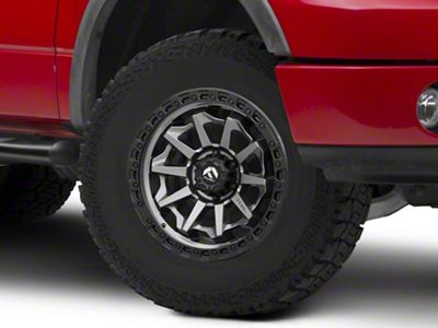 Fuel Wheels Covert Matte Gunmetal with Black Bead Ring 6-Lug Wheel; 17x8.5; 14mm Offset (04-08 F-150)