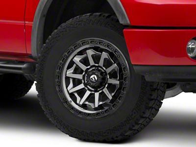 Fuel Wheels Covert Matte Gunmetal with Black Bead Ring 6-Lug Wheel; 18x9; 1mm Offset (04-08 F-150)