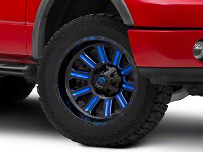 Fuel Wheels Hardline Gloss Black with Blue Tinted Clear 6-Lug Wheel; 20x9; 20mm Offset (04-08 F-150)
