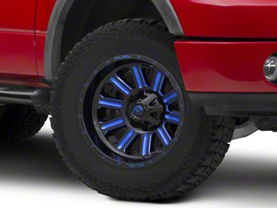 Fuel Wheels Hardline Gloss Black with Blue Tinted Clear 6-Lug Wheel; 18x9; -12mm Offset (04-08 F-150)