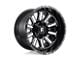 Fuel Wheels Hardline Gloss Black Milled 6-Lug Wheel; 20x9; 20mm Offset (04-08 F-150)