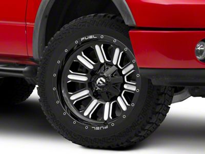 Fuel Wheels Hardline Gloss Black Milled 6-Lug Wheel; 22x12; -45mm Offset (04-08 F-150)