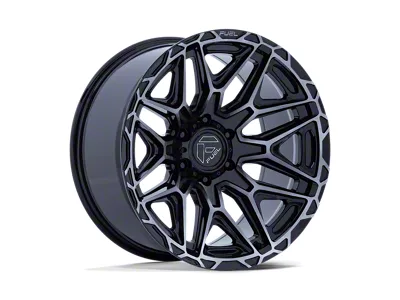 Fuel Wheels Injector Gloss Black Machined Face with Dark Tint 6-Lug Wheel; 22x9; 1mm Offset (04-08 F-150)