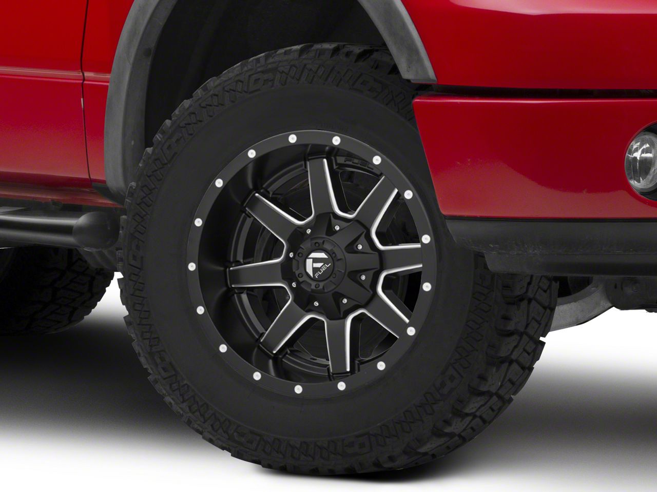 Fuel Wheels F150 Maverick Matte Black Milled 6Lug Wheel; 18x9; 13mm
