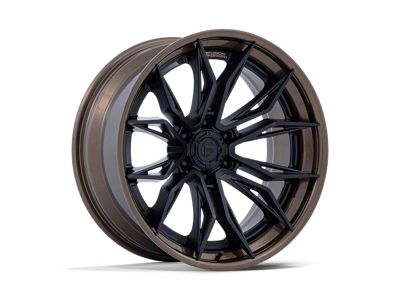 Fuel Wheels Mutiny Matte Black with Gloss Bronze Lip 6-Lug Wheel; 20x10; -18mm Offset (04-08 F-150)
