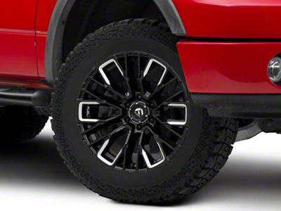 Fuel Wheels Rebar Gloss Black Milled 6-Lug Wheel; 20x10; -18mm Offset (04-08 F-150)
