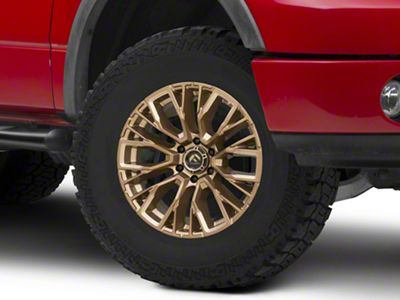 Fuel Wheels Rebar Platinum Bronze Milled 6-Lug Wheel; 17x9; 1mm Offset (04-08 F-150)