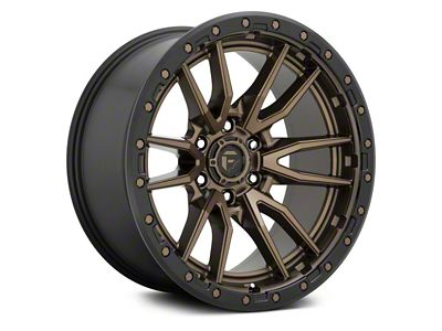 Fuel Wheels Rebel Matte Bronze with Black Bead Ring 6-Lug Wheel; 18x9; 1mm Offset (04-08 F-150)
