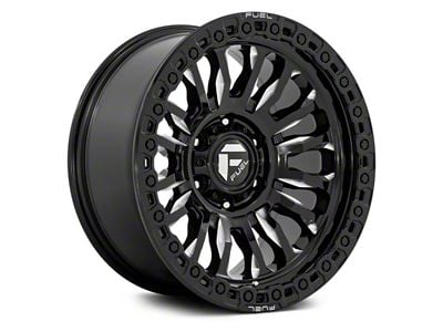 Fuel Wheels Rincon Gloss Black Milled 6-Lug Wheel; 18x9; 1mm Offset (04-08 F-150)