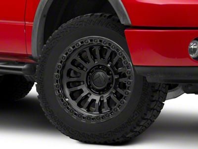 Fuel Wheels Rincon Matte Black with Gloss Black Lip 6-Lug Wheel; 20x9; 1mm Offset (04-08 F-150)