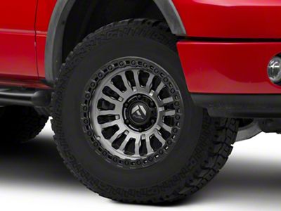Fuel Wheels Rincon Matte Gunmetal with Matte Black Lip 6-Lug Wheel; 17x9; -12mm Offset (04-08 F-150)