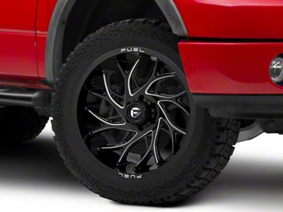 Fuel Wheels Runner Gloss Black Milled 6-Lug Wheel; 24x11; 0mm Offset (04-08 F-150)