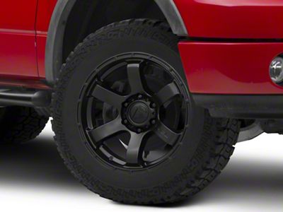 Fuel Wheels Rush Satin Black 6-Lug Wheel; 20x9; 1mm Offset (04-08 F-150)