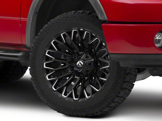 Fuel Wheels Strike Gloss Black Milled 6-Lug Wheel; 22x12; -44mm Offset (04-08 F-150)