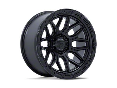 Fuel Wheels Surge Matte Black with Gloss Black Lip 6-Lug Wheel; 20x9; 1mm Offset (04-08 F-150)