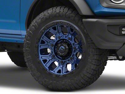 Fuel Wheels Traction Dark Blue with Black Ring 6-Lug Wheel; 20x10; -18mm Offset (04-08 F-150)