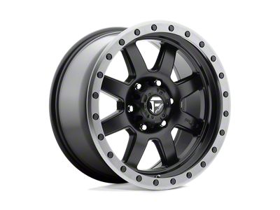 Fuel Wheels Trophy Matte Black with Gunmetal Ring 6-Lug Wheel; 18x9; 20mm Offset (04-08 F-150)