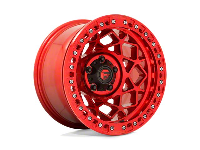 Red F150 Rims Fuel Wheels F-150 Unit Beadlock Candy Red 6-Lug Wheel; 17x9; -15mm ...