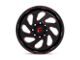 Fuel Wheels Vortex Gloss Black with Red Tinted Clear 6-Lug Wheel; 20x12; -44mm Offset (04-08 F-150)
