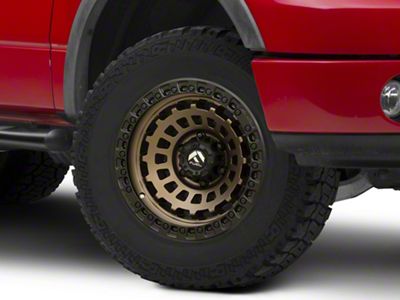 Fuel Wheels Zephyr Matte Bronze with Black Bead Ring 6-Lug Wheel; 18x9; -12mm Offset (04-08 F-150)