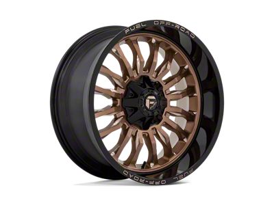 Fuel Wheels Arc Platinum Bronze with Black Lip 6-Lug Wheel; 22x10; -18mm Offset (07-13 Sierra 1500)