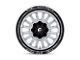 Fuel Wheels Arc Silver Brushed Face with Milled Black Lip 6-Lug Wheel; 20x10; -18mm Offset (07-13 Sierra 1500)