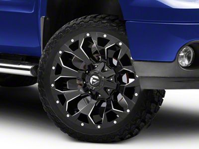 Fuel Wheels Assault Gloss Black Milled 6-Lug Wheel; 22x10; -18mm Offset (07-13 Sierra 1500)
