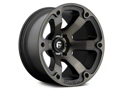 Fuel Wheels Beast Matte Black Double Dark Tint 6-Lug Wheel; 17x9; 19mm Offset (07-13 Sierra 1500)