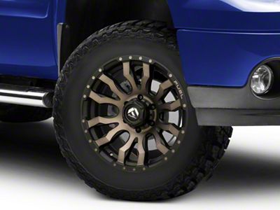 Fuel Wheels Blitz Matte Black Double Dark Tint 6-Lug Wheel; 18x9; 20mm Offset (07-13 Sierra 1500)