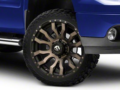 Fuel Wheels Blitz Matte Black Double Dark Tint 6-Lug Wheel; 22x10; -18mm Offset (07-13 Sierra 1500)