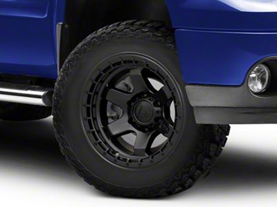 Fuel Wheels Block Matte Black with Black Ring 6-Lug Wheel; 18x9; -12mm Offset (07-13 Sierra 1500)