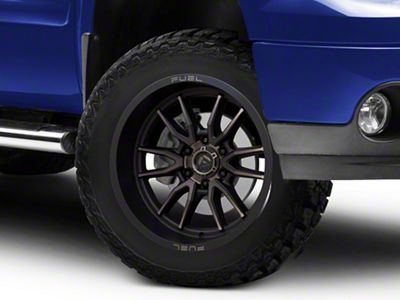 Fuel Wheels Clash Matte Black Double Dark Tint 6-Lug Wheel; 20x10; -18mm Offset (07-13 Sierra 1500)