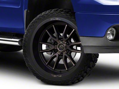 Fuel Wheels Clash Matte Black Double Dark Tint 6-Lug Wheel; 22x12; -44mm Offset (07-13 Sierra 1500)