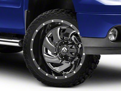 Fuel Wheels Cleaver Gloss Black Milled 6-Lug Wheel; 22x10; -18mm Offset (07-13 Sierra 1500)