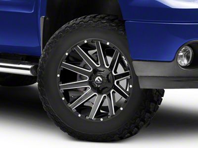 Fuel Wheels Contra Gloss Black Milled 6-Lug Wheel; 18x9; 1mm Offset (07-13 Sierra 1500)