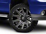Fuel Wheels Contra Gloss Black Milled 6-Lug Wheel; 22x12; -43mm Offset (07-13 Sierra 1500)