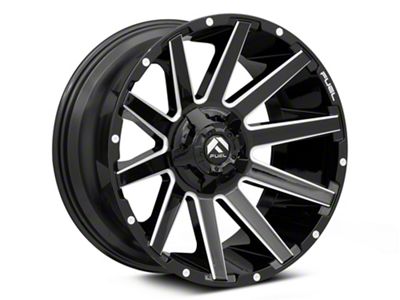 Fuel Wheels Contra Gloss Black Milled 6-Lug Wheel; 24x14; -75mm Offset (07-13 Sierra 1500)