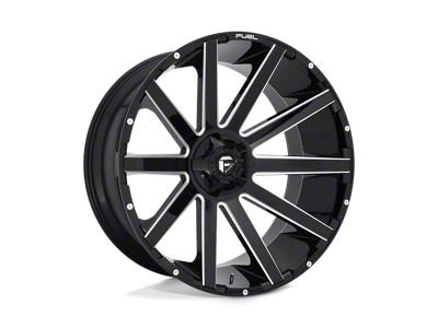 Fuel Wheels Contra Gloss Black Milled 6-Lug Wheel; 26x12; -44mm Offset (07-13 Sierra 1500)